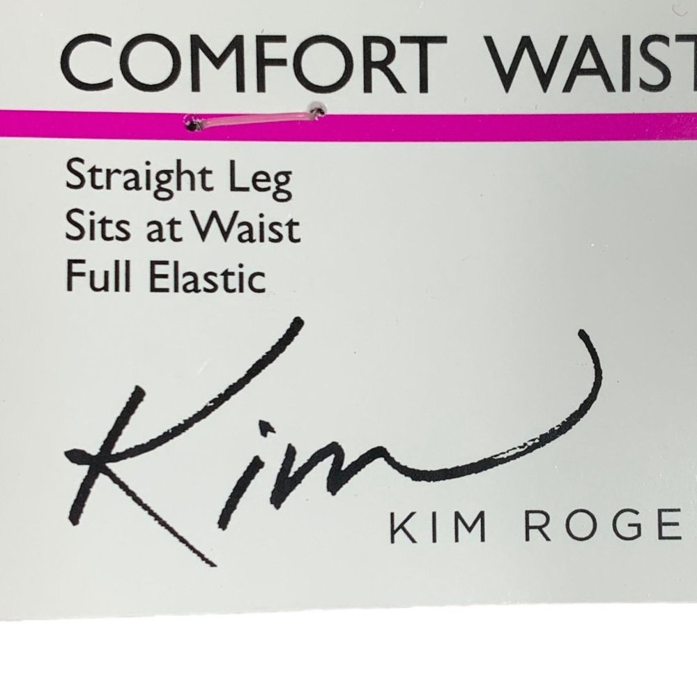 Kim Rogers 8P Pants Petite Straight Brown Black Ho - Picture 4 of 7